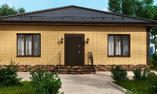 Проекты одноэтажных домов из кирпича | Строй-Мрз - Морозовск от 3591 рублей